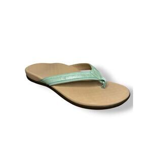 Vionic Tide II Women’s 11 Flip Flop Thong Sandals Seafoam Arch Support NEW